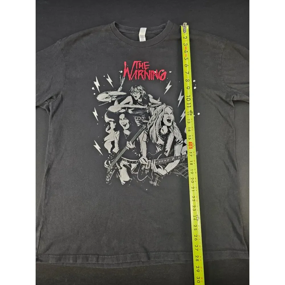 The Warning Error World Tour 2023 North America Band T-Shirt XL Black Rock